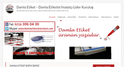 Desktop Screenshot of damla-etiket.com